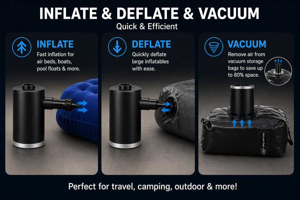 3-in-1 Portable Electric Air Pump